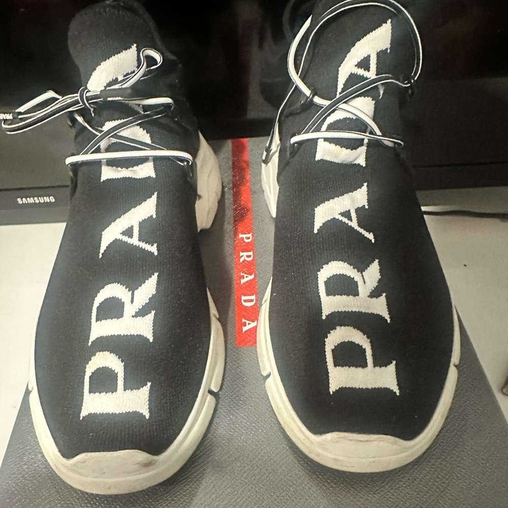 Men’s Prada printed sneakers